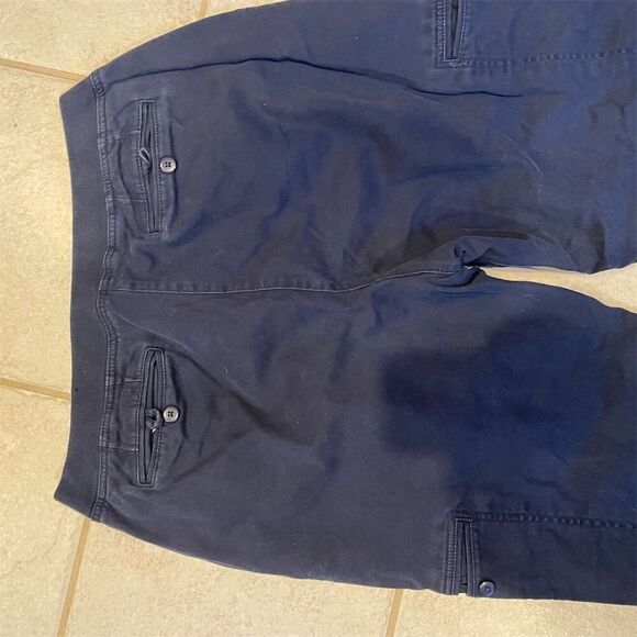 L.L. Bean Women's Cargo Pants Size 14 Blue Lined Casual Durable - Picture 5 of 11